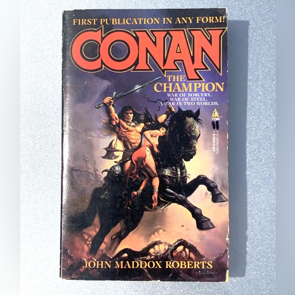 Vintage Conan The Champion 1987 Paperback Book Epic Cover Art